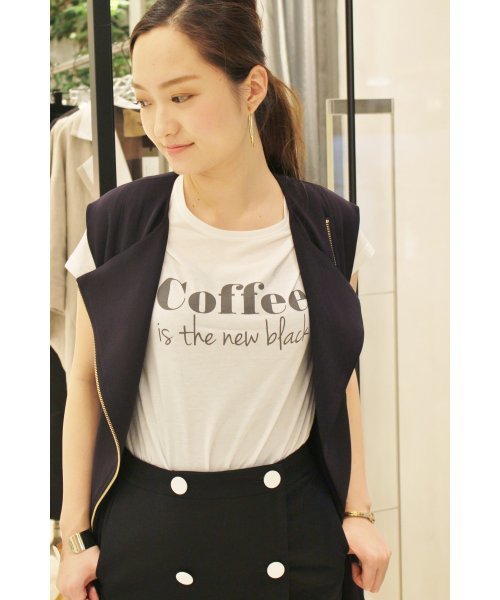 FIGARO Paris（フィガロパリ）の「SOUTH PARADE Coffee Tシャツ◆（Tシャツ/カットソー・レディース・ブラック/ホワイト・FREE）」の2枚目の写真