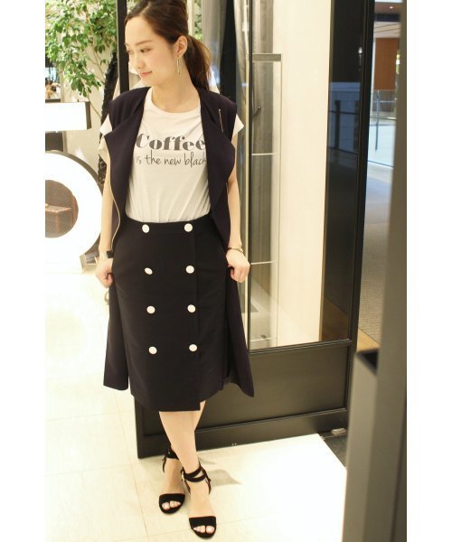 FIGARO Paris（フィガロパリ）の「SOUTH PARADE Coffee Tシャツ◆（Tシャツ/カットソー・レディース・ブラック/ホワイト・FREE）」の13枚目の写真