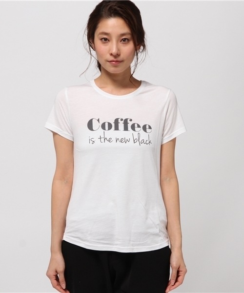 FIGARO Paris（フィガロパリ）の「SOUTH PARADE Coffee Tシャツ◆（Tシャツ/カットソー・レディース・ブラック/ホワイト・FREE）」の3枚目の写真