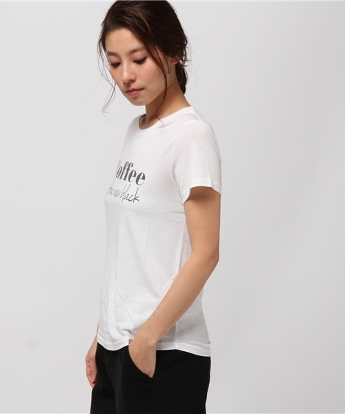 FIGARO Paris（フィガロパリ）の「SOUTH PARADE Coffee Tシャツ◆（Tシャツ/カットソー・レディース・ブラック/ホワイト・FREE）」の4枚目の写真
