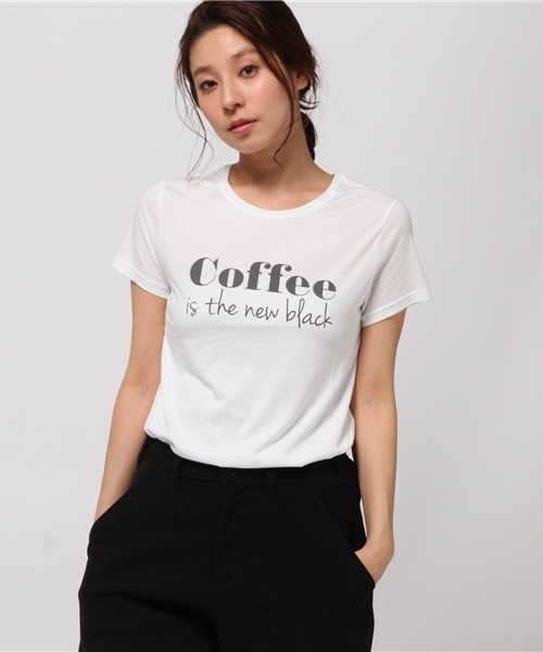 FIGARO Paris（フィガロパリ）の「SOUTH PARADE Coffee Tシャツ◆（Tシャツ/カットソー・レディース・ブラック/ホワイト・FREE）」の10枚目の写真