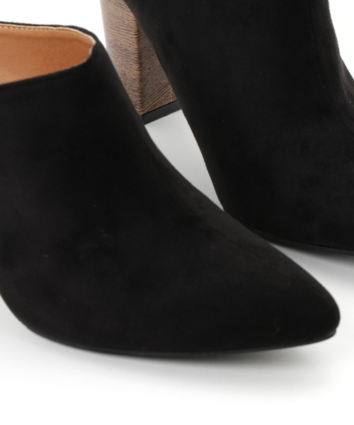 Re:EDIT（リエディ）の「7.9cmヒールポインテッドトゥスタックヒールサボ/シューズ[2016秋冬新作][Re:EDIT/リエディ]（サンダル・レディース・ブラック/ダークブラック/キャメル・SMALL/MEDIUM/LARGE/X-LARGE）」の8枚目の写真