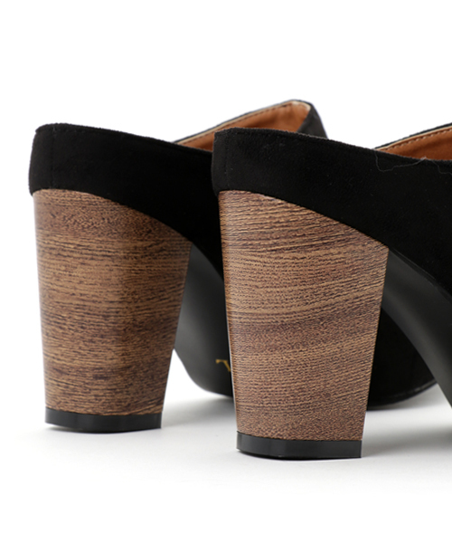 Re:EDIT（リエディ）の「7.9cmヒールポインテッドトゥスタックヒールサボ/シューズ[2016秋冬新作][Re:EDIT/リエディ]（サンダル・レディース・ブラック/ダークブラック/キャメル・SMALL/MEDIUM/LARGE/X-LARGE）」の10枚目の写真
