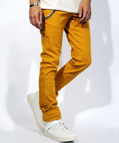 ８(eight)（エイト）の「ストレッチスキニーパンツ（チノパンツ・メンズ・マスタード/ブラック/カーキ/グレー/ワイン/ベージュ/ロイヤルブルー/ネイビー/ホワイト/ミント/ダークインディゴブルー/ブルー系その他/チャコールグレー・X-LARGE/SMALL/MEDIUM/LARGE）」の12枚目の写真