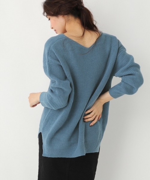 A part by（アパートバイ）の「【洗える冬ニット】7GAcWアゼVPO 731840 （ニット/セーター・レディース・ブラック/ブルー/オレンジ/ライトグレー/ブラウン・FREE）」の16枚目の写真