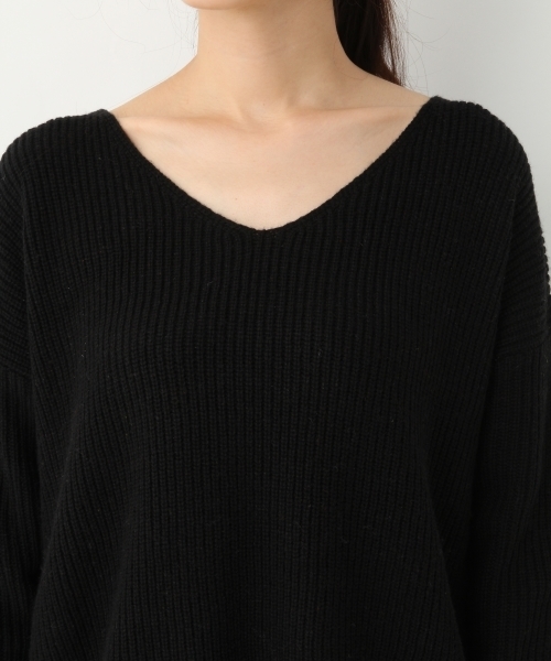 A part by（アパートバイ）の「【洗える冬ニット】7GAcWアゼVPO 731840 （ニット/セーター・レディース・ブラック/ブルー/オレンジ/ライトグレー/ブラウン・FREE）」の21枚目の写真