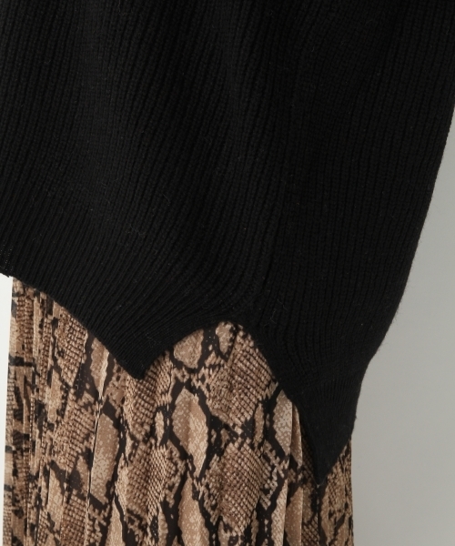 A part by（アパートバイ）の「【洗える冬ニット】7GAcWアゼVPO 731840 （ニット/セーター・レディース・ブラック/ブルー/オレンジ/ライトグレー/ブラウン・FREE）」の14枚目の写真