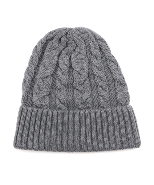 GLOBAL WORK（グローバルワーク）の「【キッズ】洗えるケーブルニットワッチ（ニットキャップ/ビーニー・キッズ・ホワイト/ネイビー/グレー・FREE）」の8枚目の写真