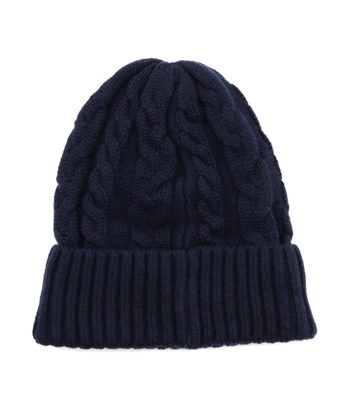 GLOBAL WORK（グローバルワーク）の「【キッズ】洗えるケーブルニットワッチ（ニットキャップ/ビーニー・キッズ・ホワイト/ネイビー/グレー・FREE）」の9枚目の写真