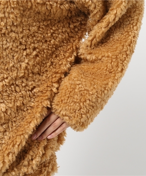 WEGO(ウィゴー)の「WEGO/モコモコジャケット(ブルゾン・レディース・ブラック/ピンク/キャメル/アニマル/ベージュ/ピンク系その他・FREE)」の11枚目の写真