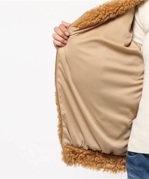 WEGO(ウィゴー)の「WEGO/モコモコジャケット(ブルゾン・レディース・ブラック/ピンク/キャメル/アニマル/ベージュ/ピンク系その他・FREE)」の14枚目の写真