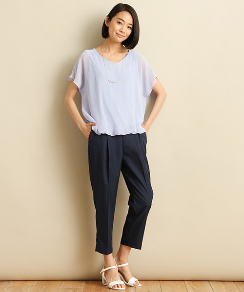 Honeys（ハニーズ）の「アクセ付プルオーバー（Tシャツ/カットソー・レディース・ホワイト系その他/ネイビー/ブルー系その他/オフホワイト/ホワイト系その他2・M/L）」の14枚目の写真