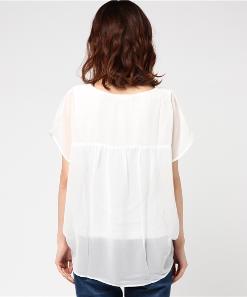 Honeys（ハニーズ）の「アクセ付プルオーバー（Tシャツ/カットソー・レディース・ホワイト系その他/ネイビー/ブルー系その他/オフホワイト/ホワイト系その他2・M/L）」の10枚目の写真