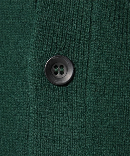 SHIPS JET BLUE（シップスジェットブルー）の「JB バックパターンカーディガン（カーディガン/ボレロ・メンズ・グリーン/グレー/ネイビー・SMALL/LARGE/MEDIUM）」の9枚目の写真