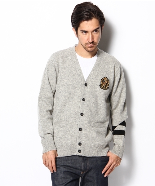 SHIPS JET BLUE（シップスジェットブルー）の「JB バックパターンカーディガン（カーディガン/ボレロ・メンズ・グリーン/グレー/ネイビー・SMALL/LARGE/MEDIUM）」の10枚目の写真