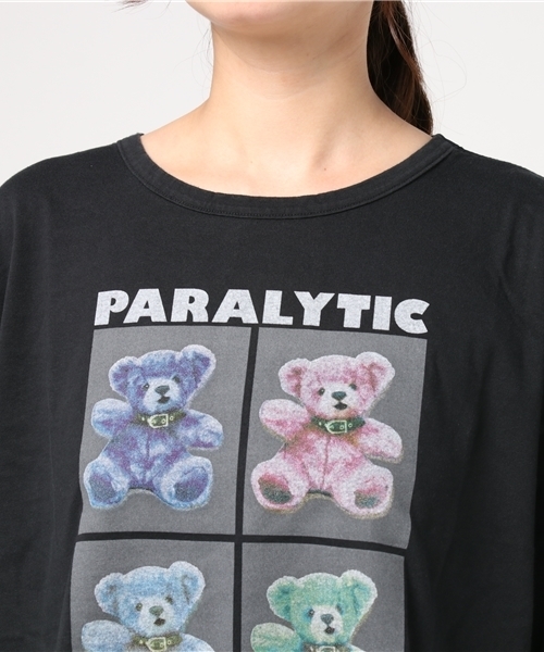 Candy Stripper（キャンディストリッパー）の「PARALYTIC PSYCHO BEAR BIG TEE（Tシャツ/カットソー・レディース・ブラック/カーキ/オフホワイト/ピンク・2）」の6枚目の写真