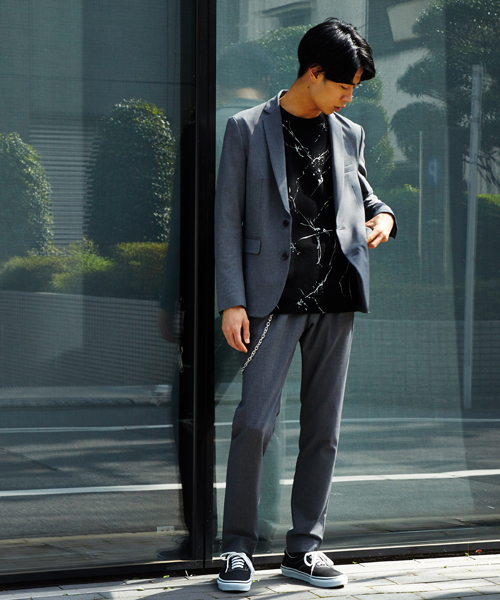 STUDIOUS（ステュディオス）の「STUDIOUS マルチストレッチテーパードスラックス（スラックス・メンズ・グレー/ダークグリーン/ブラック・1/3/2）」の14枚目の写真