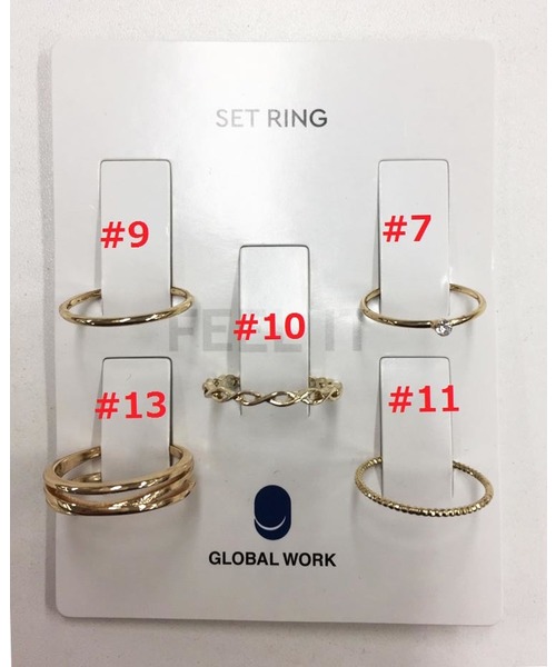 GLOBAL WORK（グローバルワーク）の「アソートセットリング/764890（リング・レディース・ライトイエロー/その他/ゴールド/イエロー系その他/イエロー系その他2・FREE）」の12枚目の写真