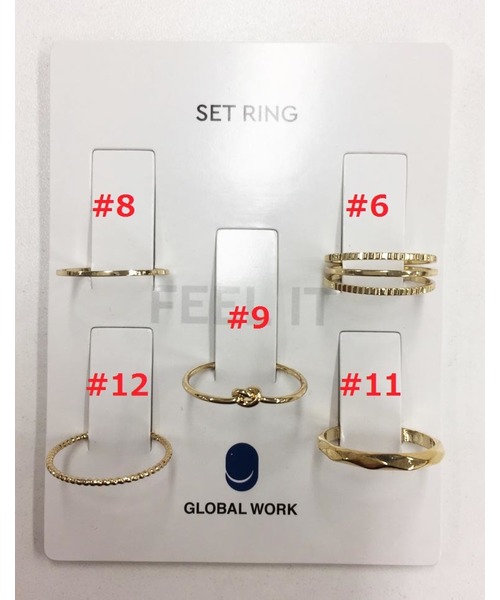 GLOBAL WORK（グローバルワーク）の「アソートセットリング/764890（リング・レディース・ライトイエロー/その他/ゴールド/イエロー系その他/イエロー系その他2・FREE）」の13枚目の写真