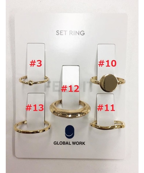 GLOBAL WORK（グローバルワーク）の「アソートセットリング/764890（リング・レディース・ライトイエロー/その他/ゴールド/イエロー系その他/イエロー系その他2・FREE）」の14枚目の写真