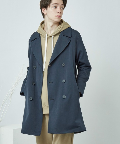 MONO-MART(モノマート)の「T/R ビッグシルエットトレンチコート BIGトレンチコート(MONO-MART)(トレンチコート・メンズ・ブラック/ベージュ/パープル/ネイビー/ブラック系その他/キャメル/ブラウン/ブラウン系その他/ブラウン系その他2・FREE)」の7枚目の写真