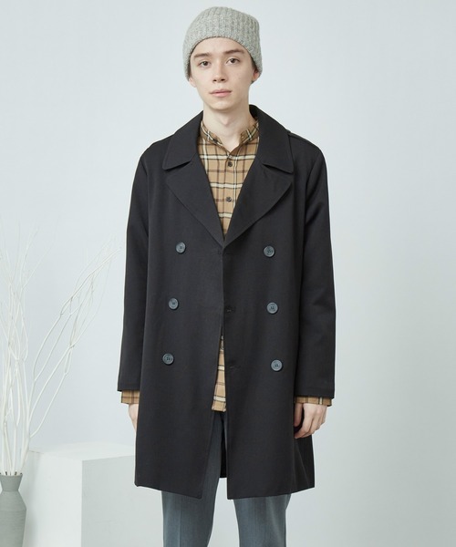 MONO-MART(モノマート)の「T/R ビッグシルエットトレンチコート BIGトレンチコート(MONO-MART)(トレンチコート・メンズ・ブラック/ベージュ/パープル/ネイビー/ブラック系その他/キャメル/ブラウン/ブラウン系その他/ブラウン系その他2・FREE)」の19枚目の写真