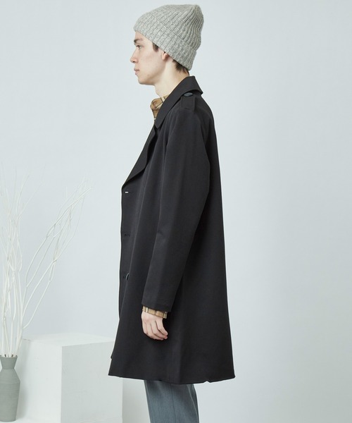 MONO-MART(モノマート)の「T/R ビッグシルエットトレンチコート BIGトレンチコート(MONO-MART)(トレンチコート・メンズ・ブラック/ベージュ/パープル/ネイビー/ブラック系その他/キャメル/ブラウン/ブラウン系その他/ブラウン系その他2・FREE)」の20枚目の写真