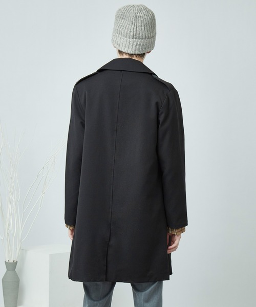 MONO-MART(モノマート)の「T/R ビッグシルエットトレンチコート BIGトレンチコート(MONO-MART)(トレンチコート・メンズ・ブラック/ベージュ/パープル/ネイビー/ブラック系その他/キャメル/ブラウン/ブラウン系その他/ブラウン系その他2・FREE)」の21枚目の写真