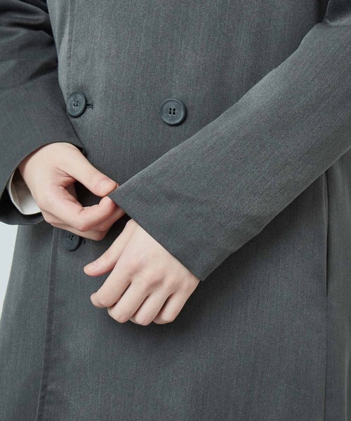 MONO-MART(モノマート)の「T/R ビッグシルエットトレンチコート BIGトレンチコート(MONO-MART)(トレンチコート・メンズ・ブラック/ベージュ/パープル/ネイビー/ブラック系その他/キャメル/ブラウン/ブラウン系その他/ブラウン系その他2・FREE)」の14枚目の写真