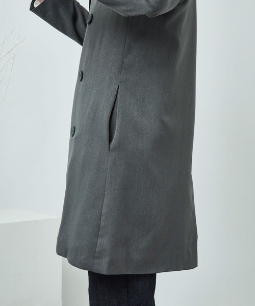 MONO-MART(モノマート)の「T/R ビッグシルエットトレンチコート BIGトレンチコート(MONO-MART)(トレンチコート・メンズ・ブラック/ベージュ/パープル/ネイビー/ブラック系その他/キャメル/ブラウン/ブラウン系その他/ブラウン系その他2・FREE)」の17枚目の写真