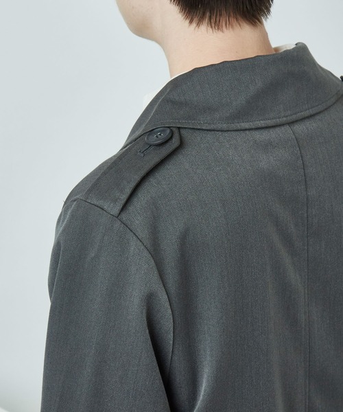 MONO-MART(モノマート)の「T/R ビッグシルエットトレンチコート BIGトレンチコート(MONO-MART)(トレンチコート・メンズ・ブラック/ベージュ/パープル/ネイビー/ブラック系その他/キャメル/ブラウン/ブラウン系その他/ブラウン系その他2・FREE)」の11枚目の写真