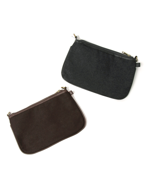 LBC（エルビーシー）の「【Harris Tweed】ハリスツイード 2WAYショルダー             （ショルダーバッグ・レディース・グレー/レッド/ブルー・FREE）」の9枚目の写真