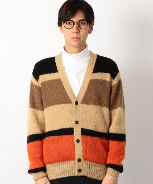 green label relaxing（グリーンレーベルリラクシング）の「[コートロール] SC★ CR*GLR MLT/B SHAGY カーディガン ◆（カーディガン/ボレロ・メンズ・ベージュ/グレー・LARGE/SMALL/MEDIUM）」の4枚目の写真