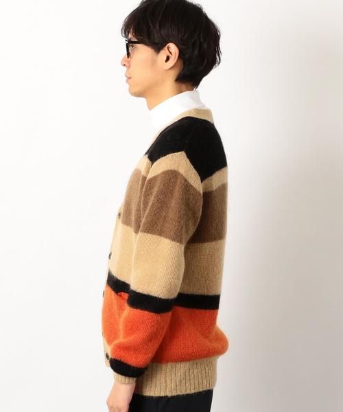 green label relaxing（グリーンレーベルリラクシング）の「[コートロール] SC★ CR*GLR MLT/B SHAGY カーディガン ◆（カーディガン/ボレロ・メンズ・ベージュ/グレー・LARGE/SMALL/MEDIUM）」の5枚目の写真