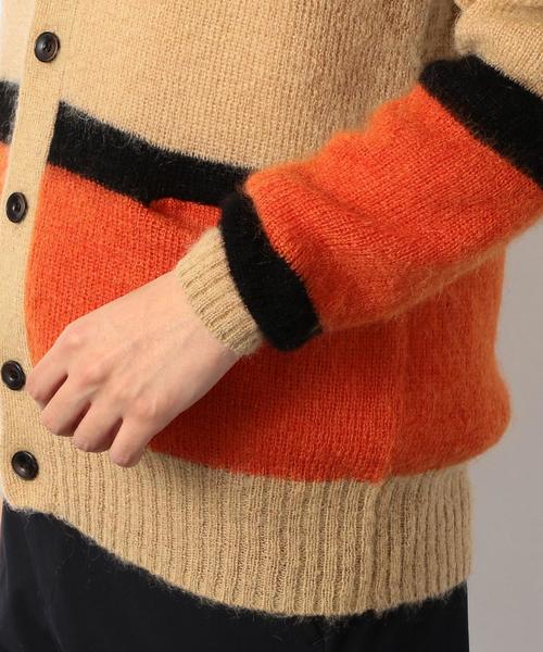 green label relaxing（グリーンレーベルリラクシング）の「[コートロール] SC★ CR*GLR MLT/B SHAGY カーディガン ◆（カーディガン/ボレロ・メンズ・ベージュ/グレー・LARGE/SMALL/MEDIUM）」の8枚目の写真