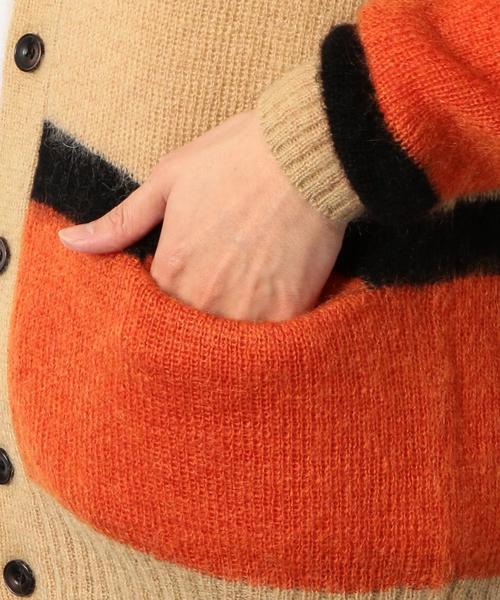 green label relaxing（グリーンレーベルリラクシング）の「[コートロール] SC★ CR*GLR MLT/B SHAGY カーディガン ◆（カーディガン/ボレロ・メンズ・ベージュ/グレー・LARGE/SMALL/MEDIUM）」の13枚目の写真