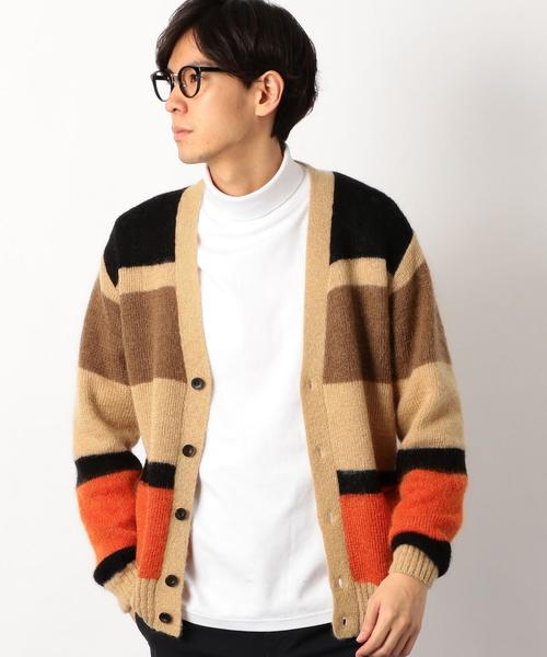 green label relaxing（グリーンレーベルリラクシング）の「[コートロール] SC★ CR*GLR MLT/B SHAGY カーディガン ◆（カーディガン/ボレロ・メンズ・ベージュ/グレー・LARGE/SMALL/MEDIUM）」の14枚目の写真