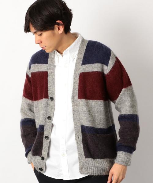 green label relaxing（グリーンレーベルリラクシング）の「[コートロール] SC★ CR*GLR MLT/B SHAGY カーディガン ◆（カーディガン/ボレロ・メンズ・ベージュ/グレー・LARGE/SMALL/MEDIUM）」の10枚目の写真