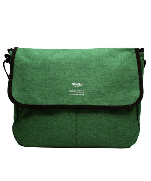 anello（アネロ）の「ポリキャンバス メッセンジャーバッグ anello（メッセンジャーバッグ・メンズ・ブラック/パープル/ネイビー/グレー/ピンク/ブルー/グリーン/ブルー系その他/ピンク系その他・FREE）」の4枚目の写真
