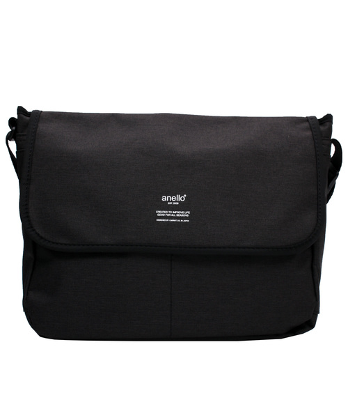 anello（アネロ）の「ポリキャンバス メッセンジャーバッグ anello（メッセンジャーバッグ・メンズ・ブラック/パープル/ネイビー/グレー/ピンク/ブルー/グリーン/ブルー系その他/ピンク系その他・FREE）」の2枚目の写真
