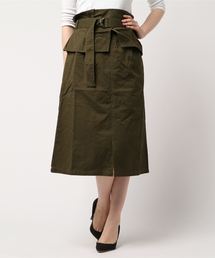 POU DOU DOU | ペプラムベルトタックスカート(スカート)