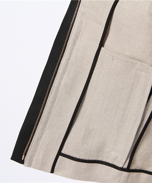 FIGARO Paris（フィガロパリ）の「リネンツイル ノーカラージャケット（ノーカラージャケット・レディース・アイボリー・36）」の10枚目の写真