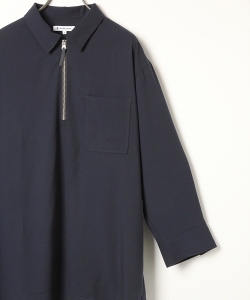GLOBAL WORK(グローバルワーク)の「TRハーフZIPシャツプルオーバー/801559(シャツ/ブラウス・メンズ・ネイビー/ワインレッド/グレー・MEDIUM/LARGE)」の6枚目の写真