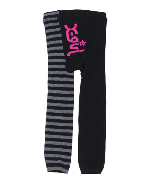 X-girl Stages（エックスガールステージス）の「“SMILEY” KNIT LEGGINGS (M・L)（レギンス/スパッツ・キッズ・ブラック/パープル/ピンク・MEDIUM/LARGE）」の5枚目の写真