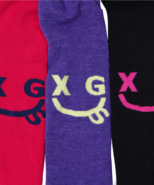 X-girl Stages（エックスガールステージス）の「“SMILEY” KNIT LEGGINGS (M・L)（レギンス/スパッツ・キッズ・ブラック/パープル/ピンク・MEDIUM/LARGE）」の10枚目の写真