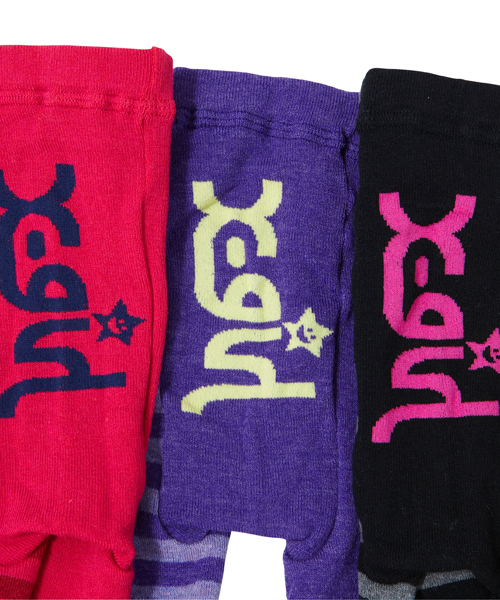 X-girl Stages（エックスガールステージス）の「“SMILEY” KNIT LEGGINGS (M・L)（レギンス/スパッツ・キッズ・ブラック/パープル/ピンク・MEDIUM/LARGE）」の11枚目の写真