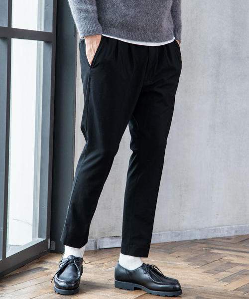 green label relaxing（グリーンレーベルリラクシング）の「【WEB限定】OS★★T/R 2P EASY テーパードパンツ / アンクルパンツ Ⅱ（スラックス・メンズ・グレー/ネイビー/ブラック・LARGE/X-SMALL/X-LARGE/SMALL/MEDIUM）」の2枚目の写真