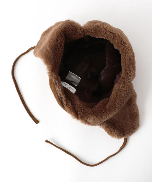 BEAUTY&YOUTH UNITED ARROWS(ビューティーアンドユースユナイテッドアローズ)の「BY フェイクファー フライトハット ◆(ハット・レディース・ブラウン/ブラック・FREE)」の6枚目の写真