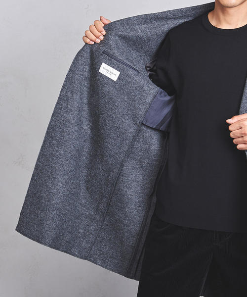 UNITED ARROWS（ユナイテッドアローズ）の「UASB ジャージー チェスターコート（チェスターコート・メンズ・ネイビー/グレー・X-LARGE/MEDIUM/SMALL/LARGE）」の9枚目の写真