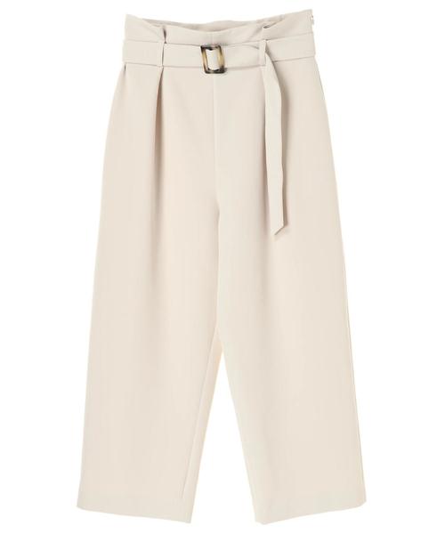 YECCA VECCA(イェッカヴェッカ)の「P.ダブルクロスワイドパンツ(その他パンツ・レディース・ネイビー/カーキ/ライトベージュ・SMALL/MEDIUM)」の9枚目の写真